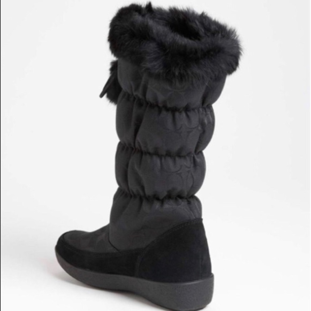 Coach Rabbit Fur Boots - Picture 3 of 8